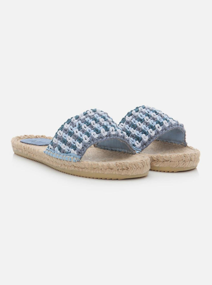 
                      
                        Jade Blue-Sax Women's Knitted Espadrille Slippers
                      
                    