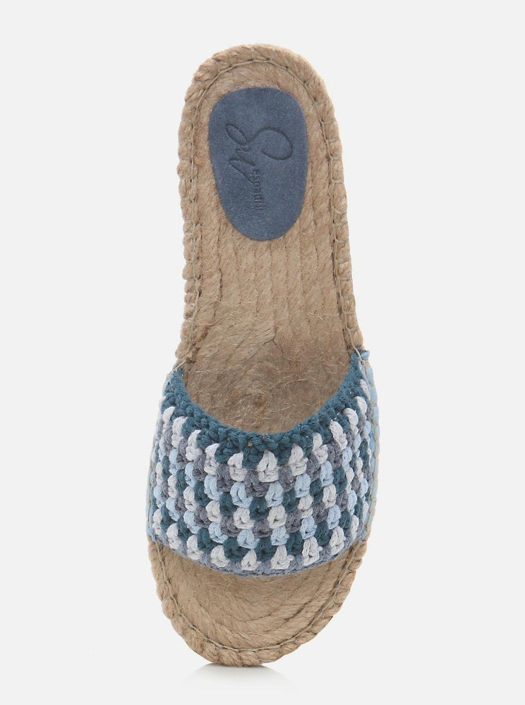 
                      
                        Jade Blue-Sax Women's Knitted Espadrille Slippers
                      
                    