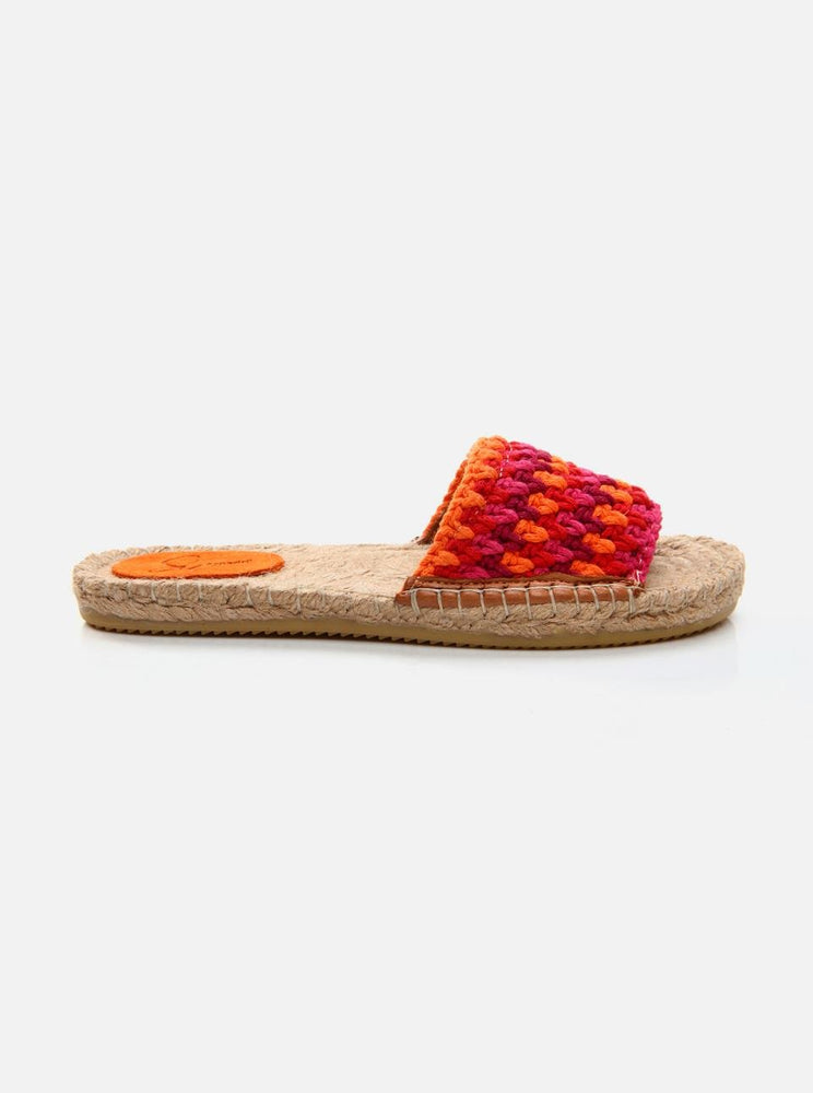 
                      
                        Jade Orange-Red Women's Knitted Espadrille Slippers
                      
                    