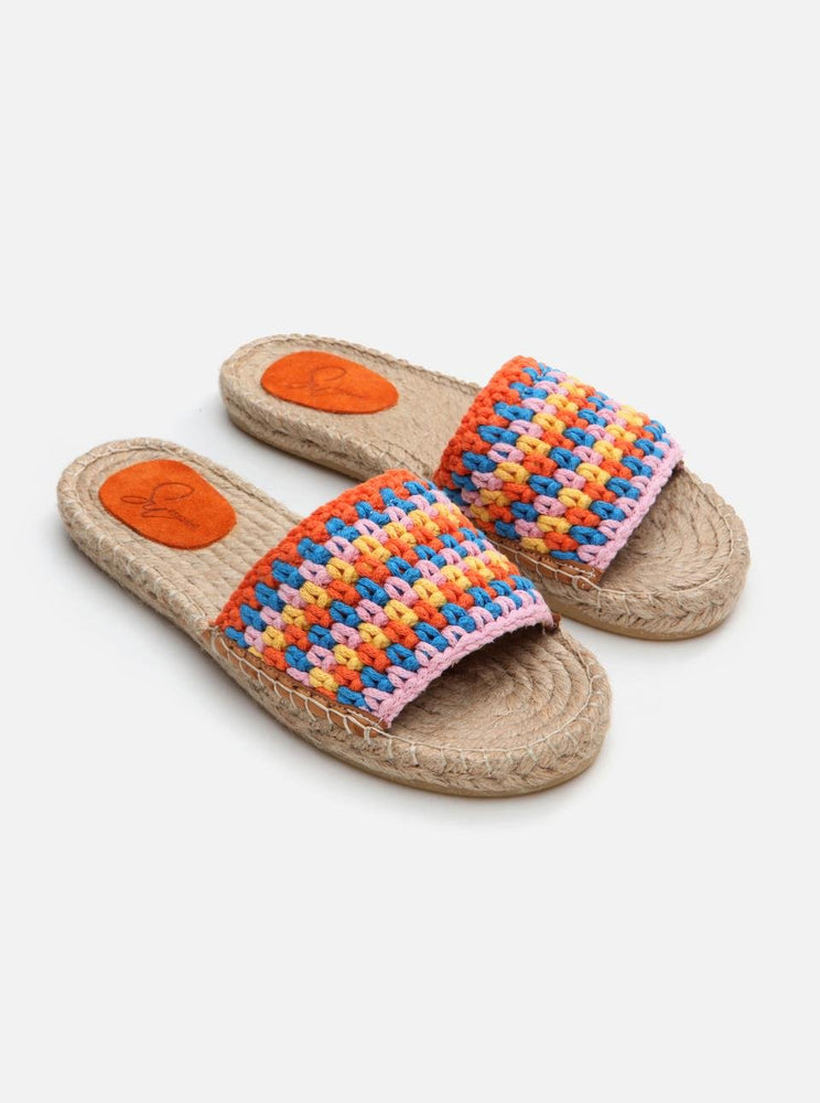 
                      
                        Jade Orange-Pink Knitted Women's Espadrille Slippers
                      
                    