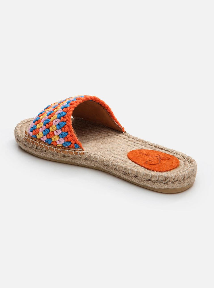 
                      
                        Jade Orange-Pink Knitted Women's Espadrille Slippers
                      
                    