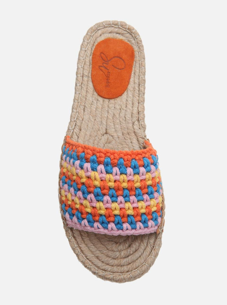 
                      
                        Jade Orange-Pink Knitted Women's Espadrille Slippers
                      
                    