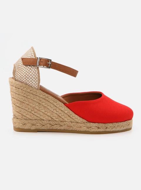 Kate Red Women's Wedge Heel Espadrilles