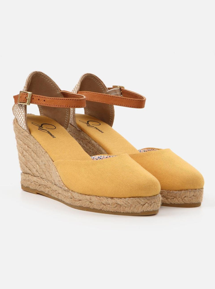 Kate Yellow Women's Wedge Heel Espadrilles