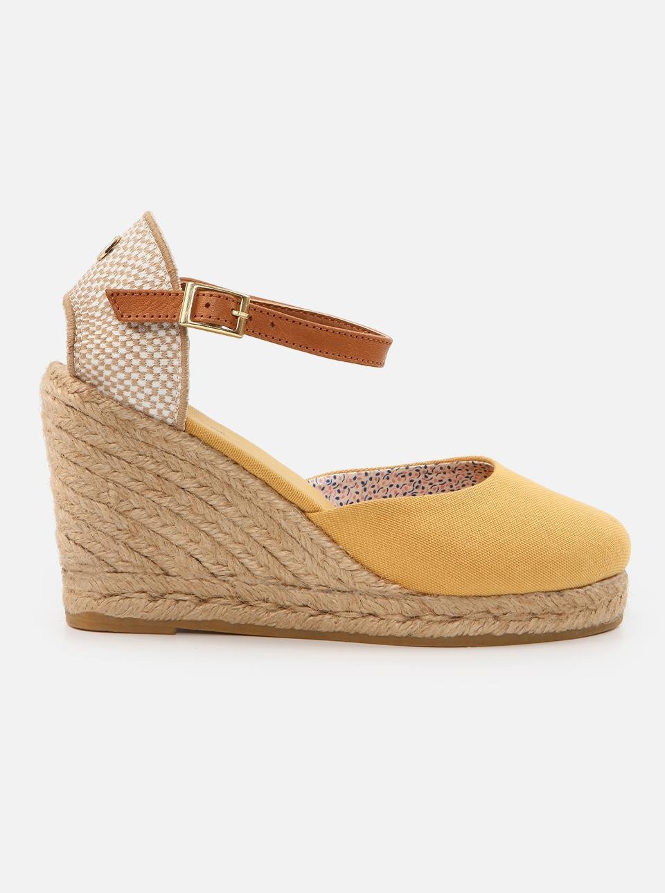 Kate Yellow Women's Wedge Heel Espadrilles