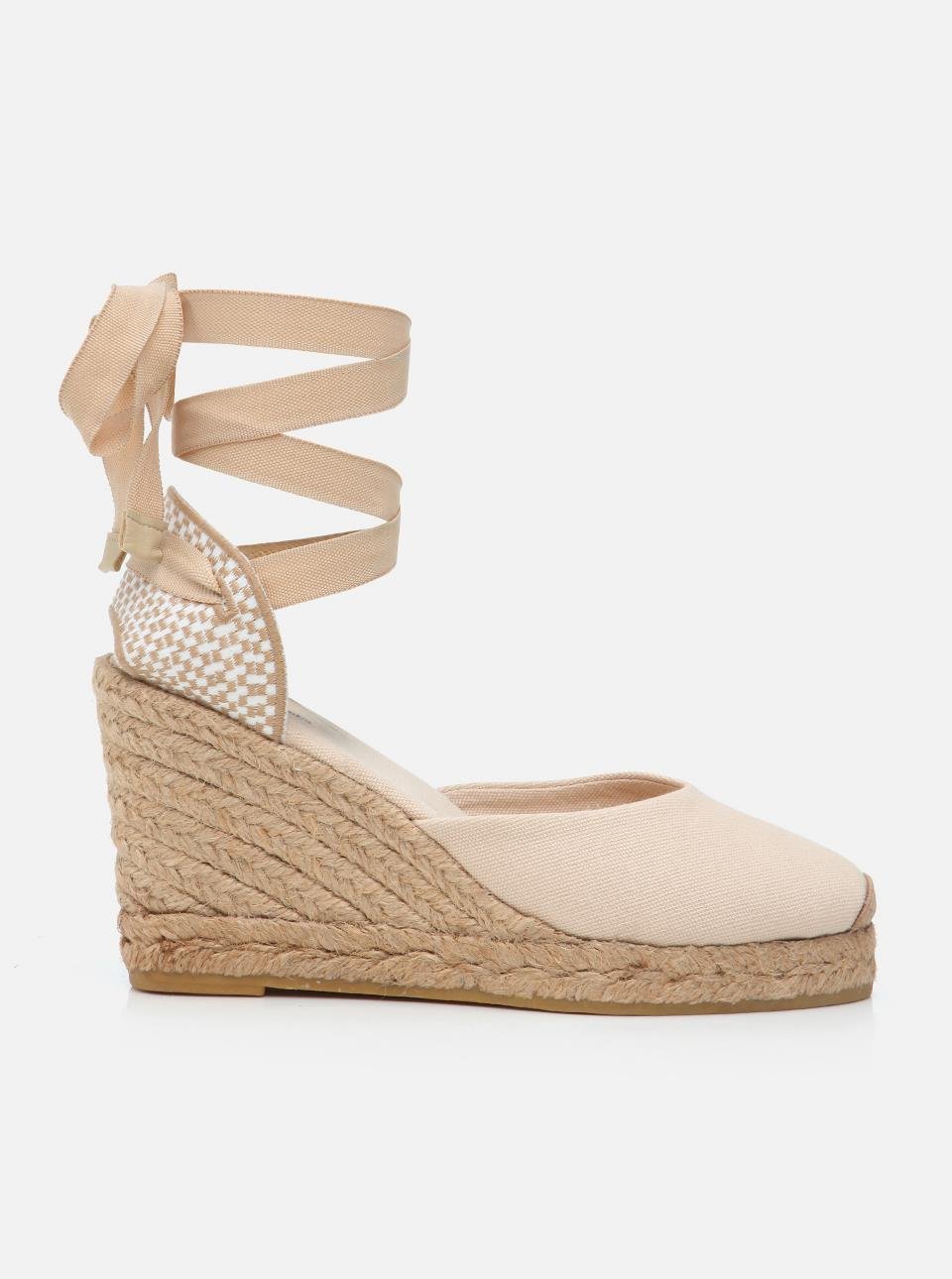 Kelly Ecru Women's Wedge Heel Espadrilles