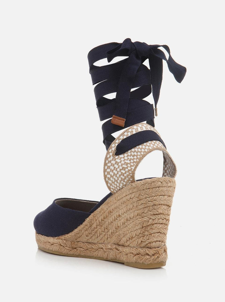 
                      
                        Kelly Navy Blue Women's Wedge Heel Espadrilles
                      
                    