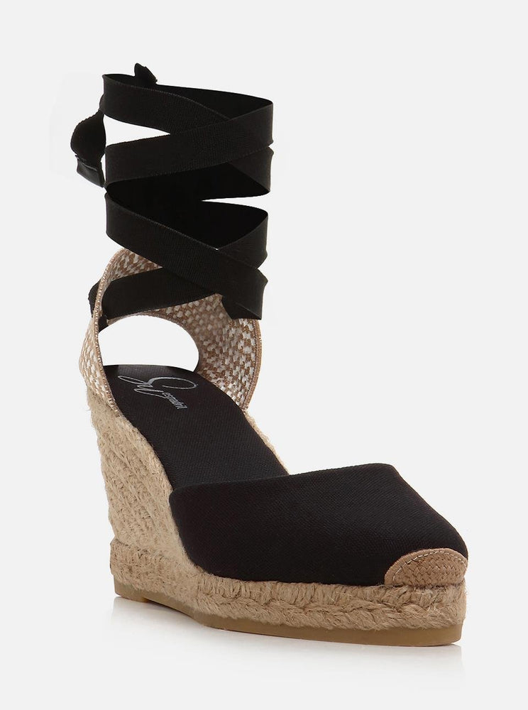 
                      
                        Kelly Black Women's Wedge Heel Espadrilles
                      
                    