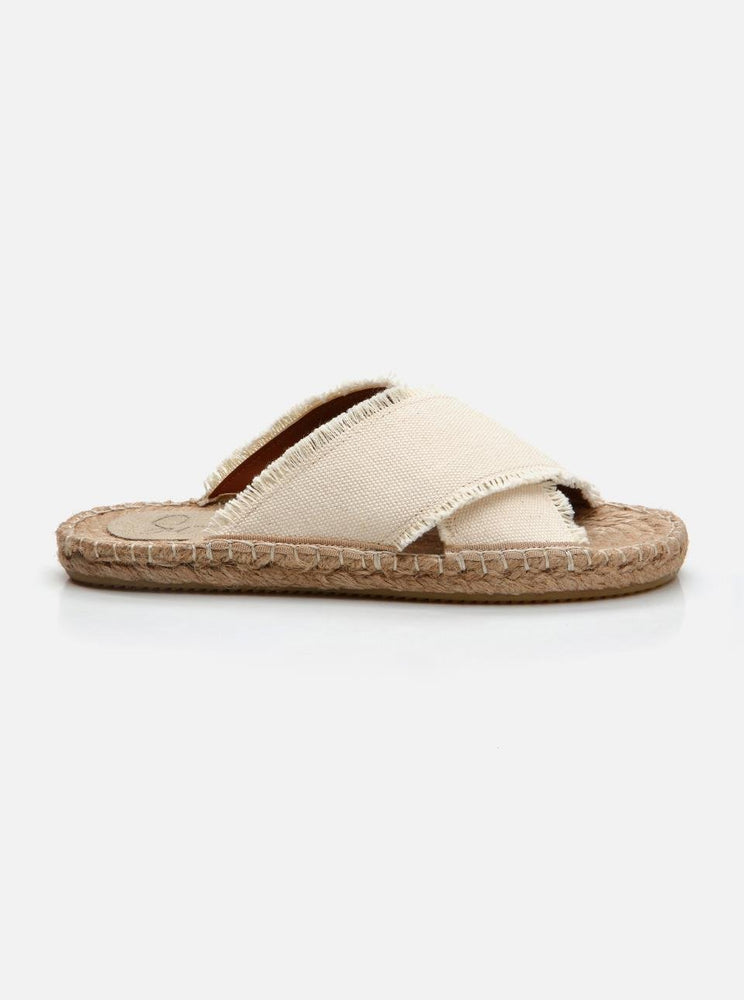 Kimo Ecru Women's Espadrille Slippers