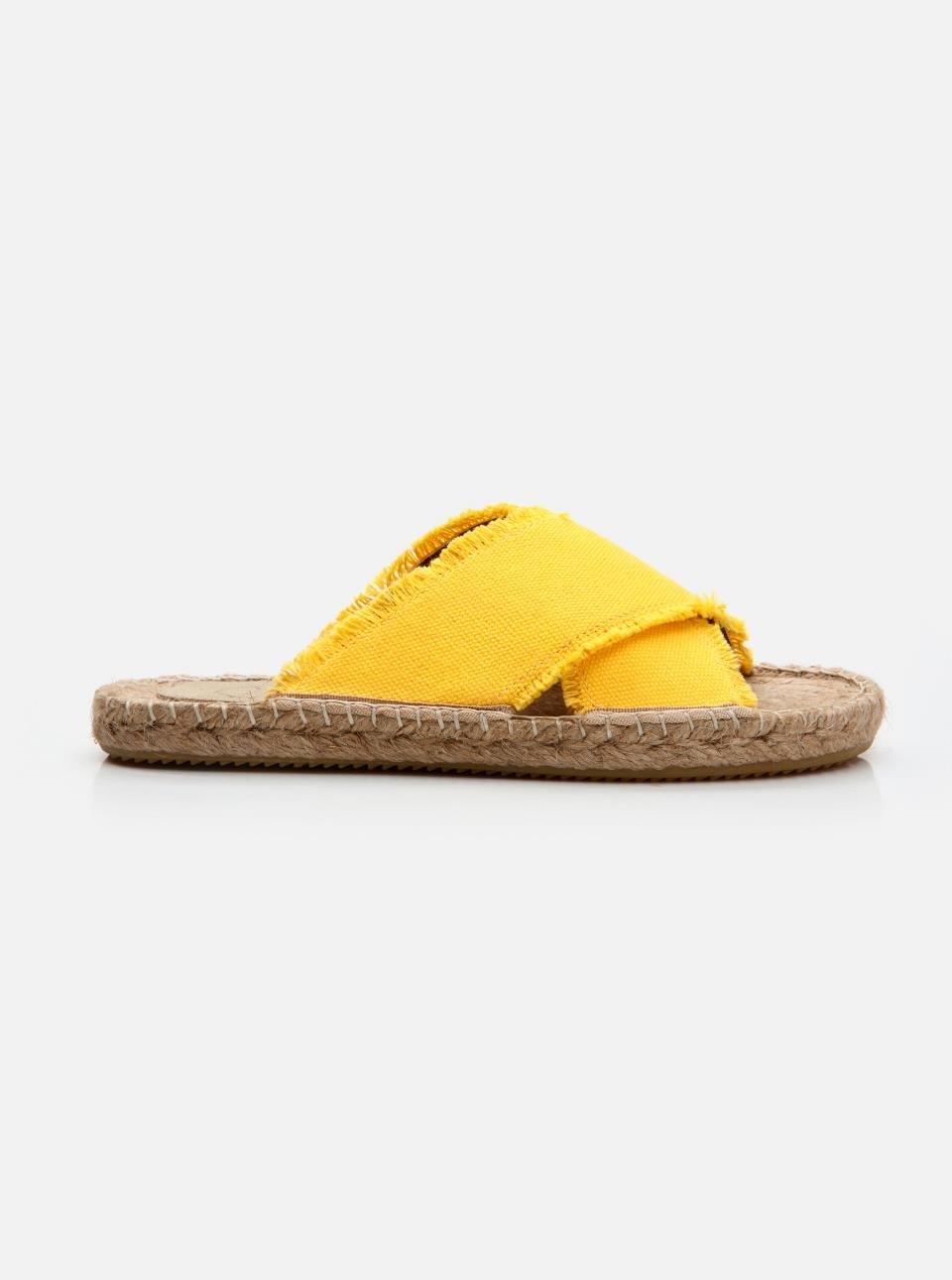 Kimo Yellow Women's Espadrille Slippers