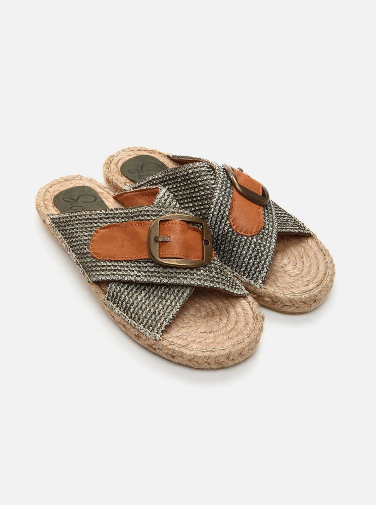 
                      
                        Kimone Khaki Women's Espadrille Slippers
                      
                    