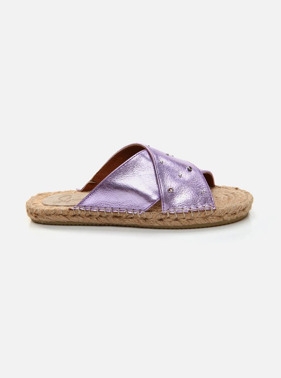 Kimono Leylak Kadın Espadril Terlik