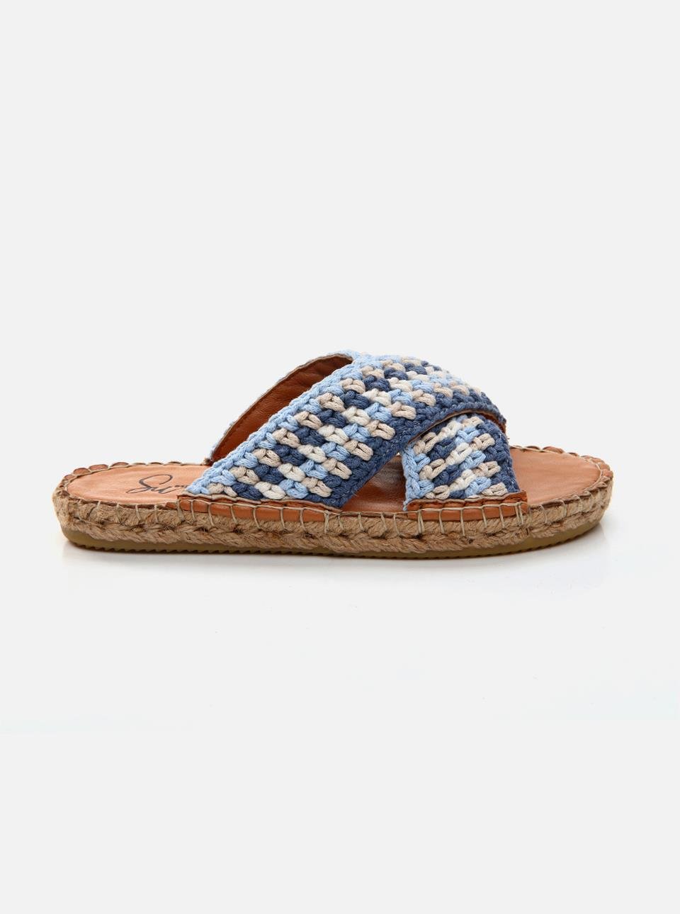 Kinsee Blue-Indigo Women's Espadrille Slippers