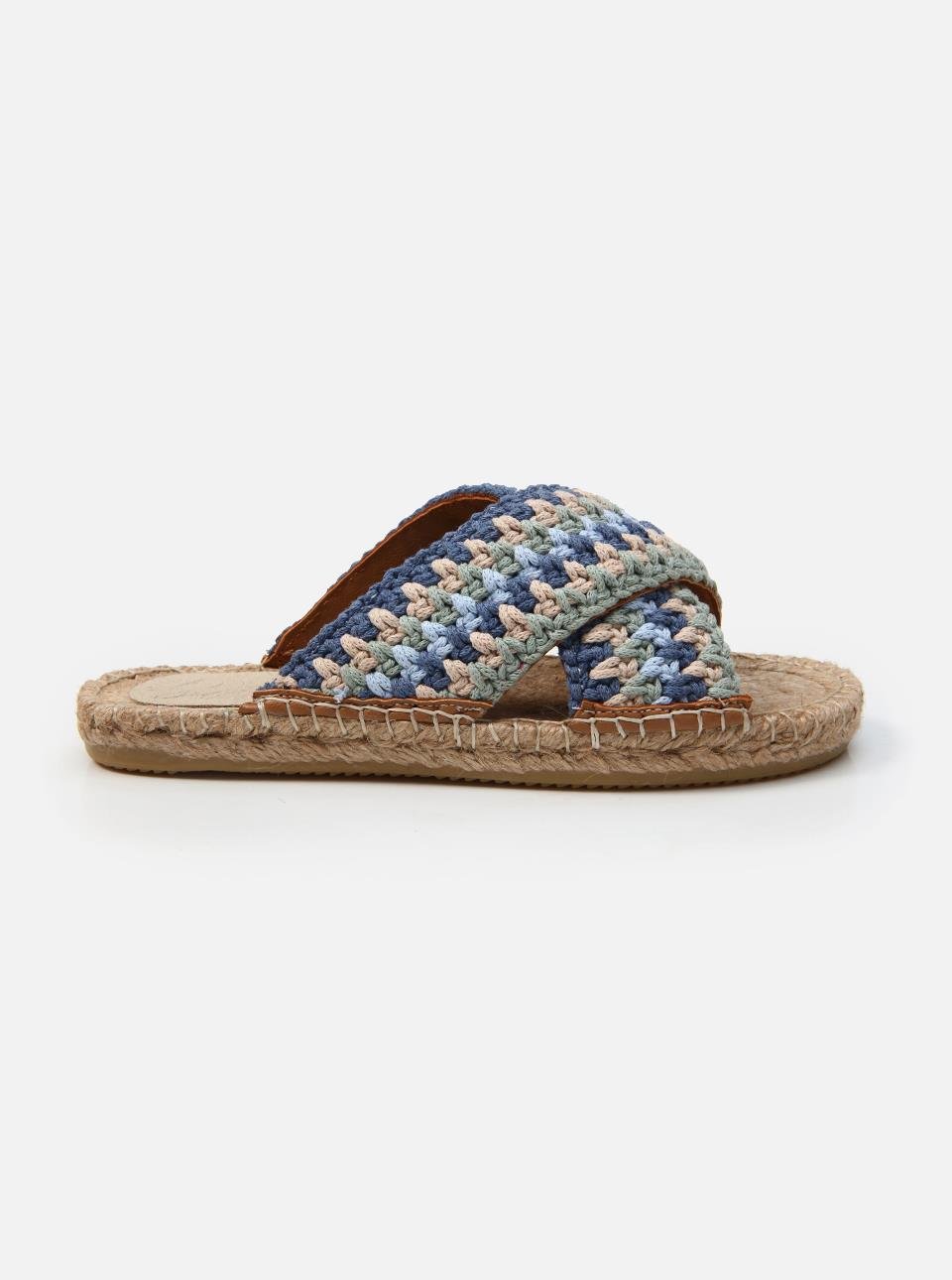 Kinsee Blue-Green Women's Espadrille Slippers