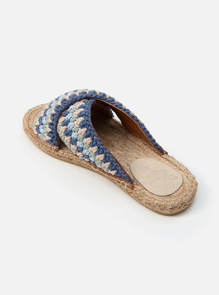 Kinsee Blue-Green Women's Espadrille Slippers