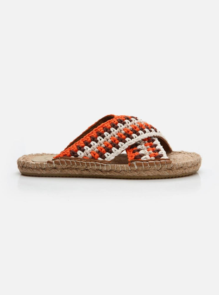 
                      
                        Kinsee Orange-Ecru Women's Espadrille Slippers
                      
                    