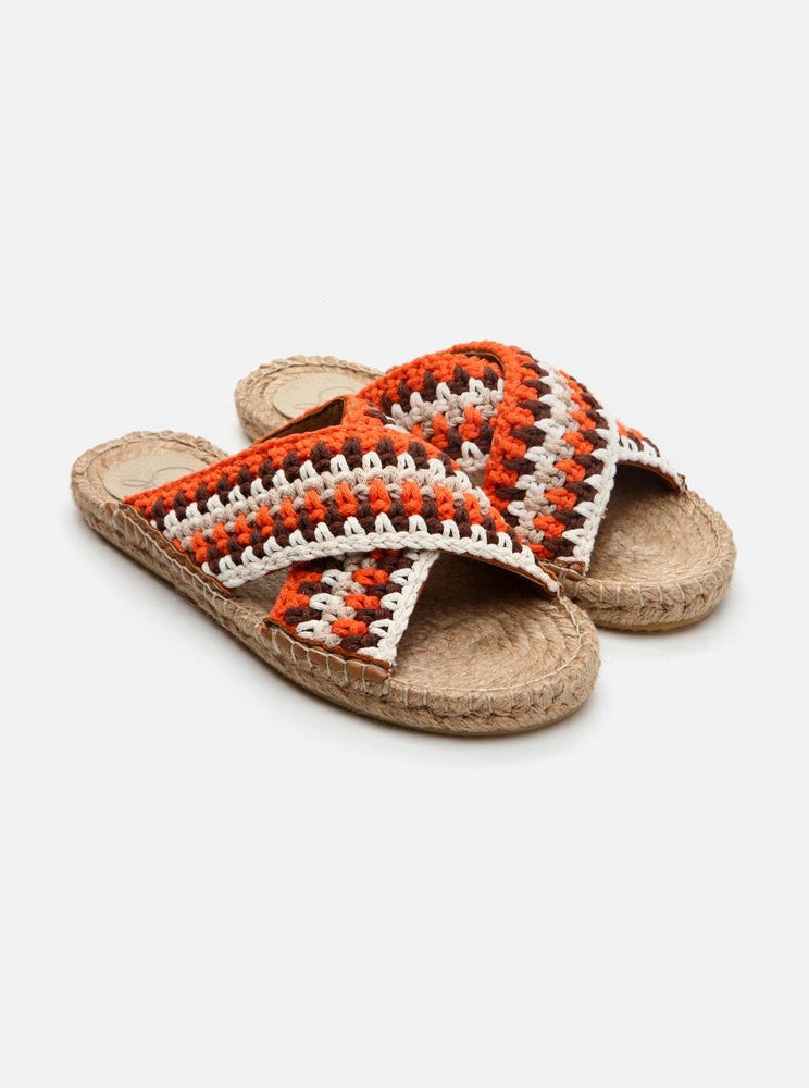 
                      
                        Kinsee Orange-Ecru Women's Espadrille Slippers
                      
                    