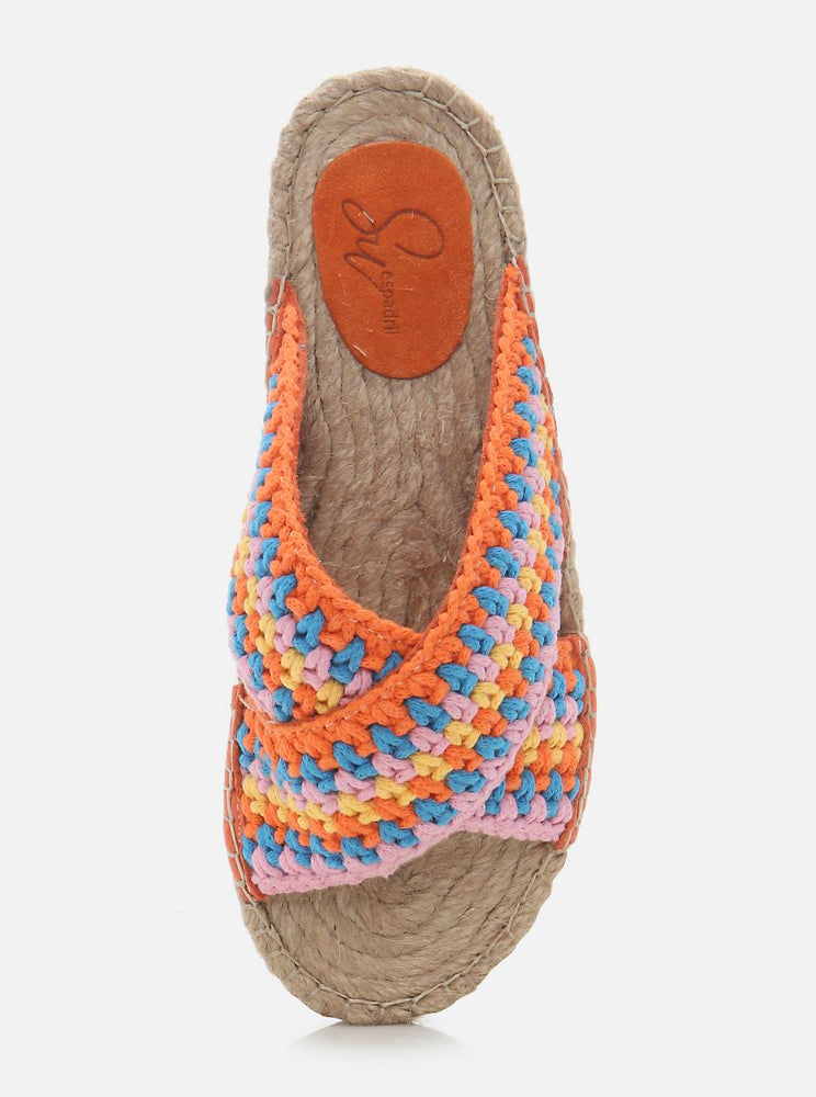 
                      
                        Kinsee Orange-Pink Knitted Women's Espadrille Slippers
                      
                    