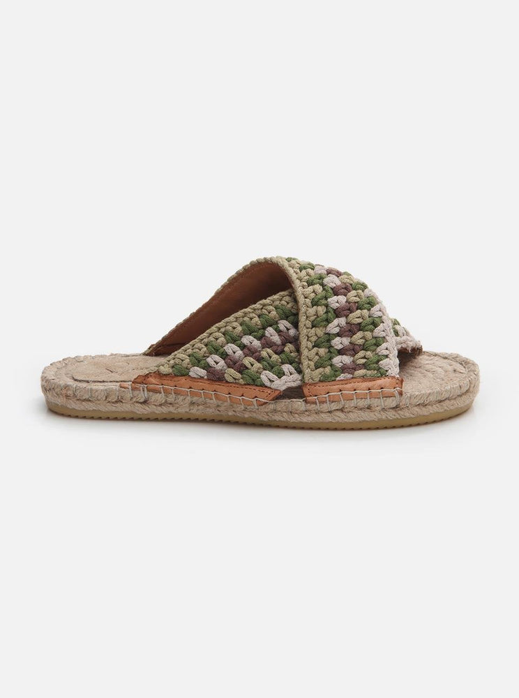 
                      
                        Kinsee Green-Brown Women's Espadrille Slippers
                      
                    