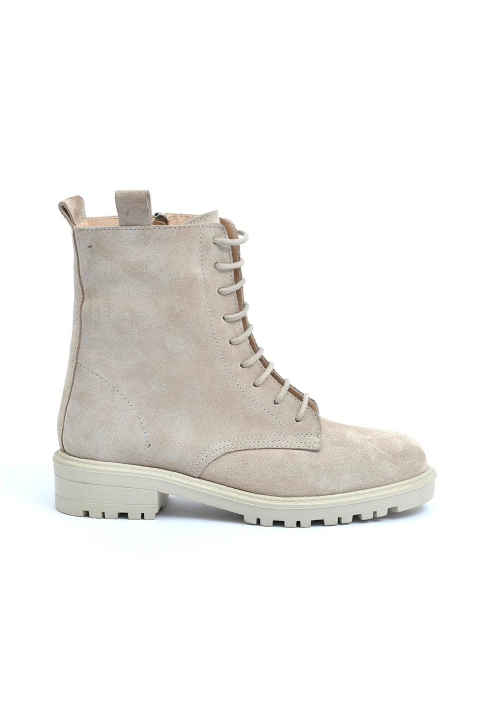 Liguria Beige Women's Suede Boots