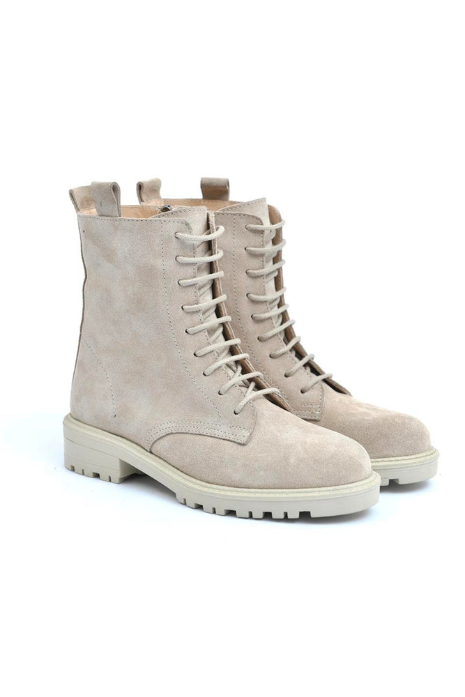 
                      
                        Liguria Beige Women's Suede Boots
                      
                    