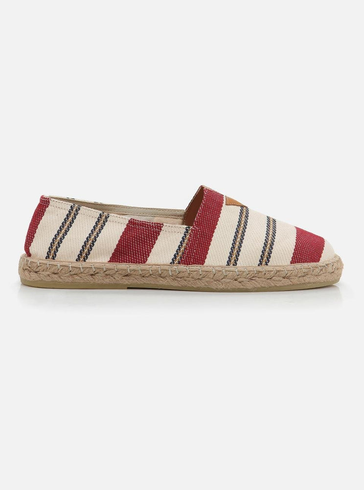 Lorenzo Claret Red Men's Flat Espadrilles