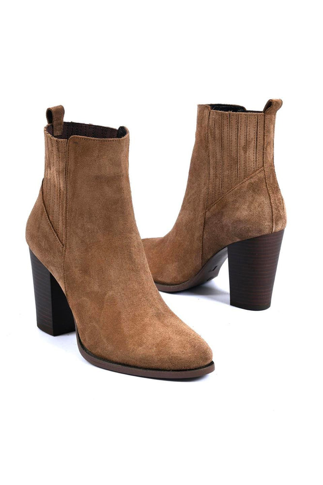 
                      
                        Marche Tan Women's Suede Boots
                      
                    