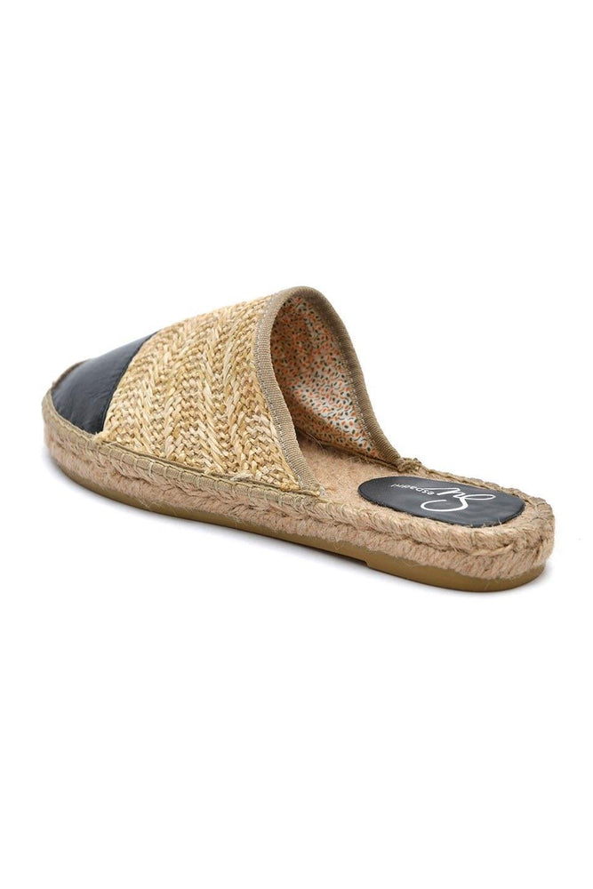 Marok Black Women's Espadrille Slippers