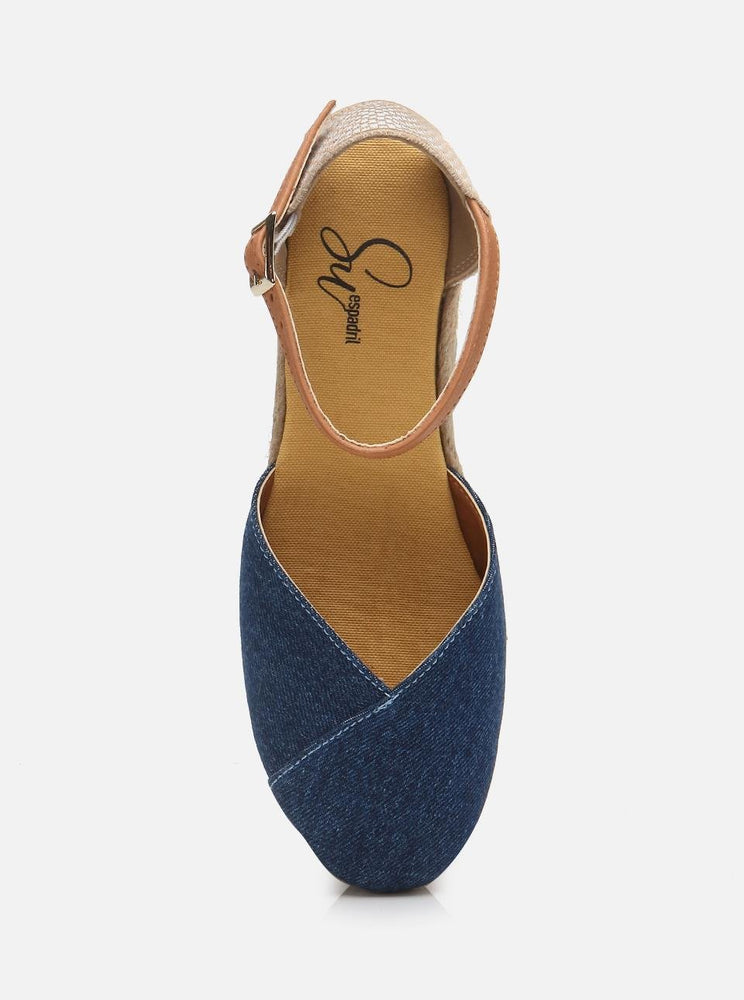 
                      
                        Marsy Navy Blue Women's Wedge Heel Espadrilles
                      
                    