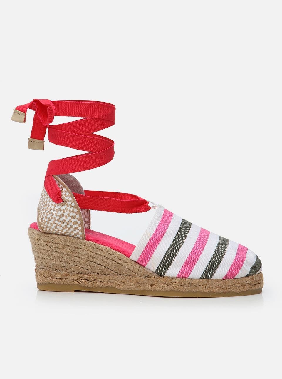 Melody Pink Women's Wedge Heel Espadrilles