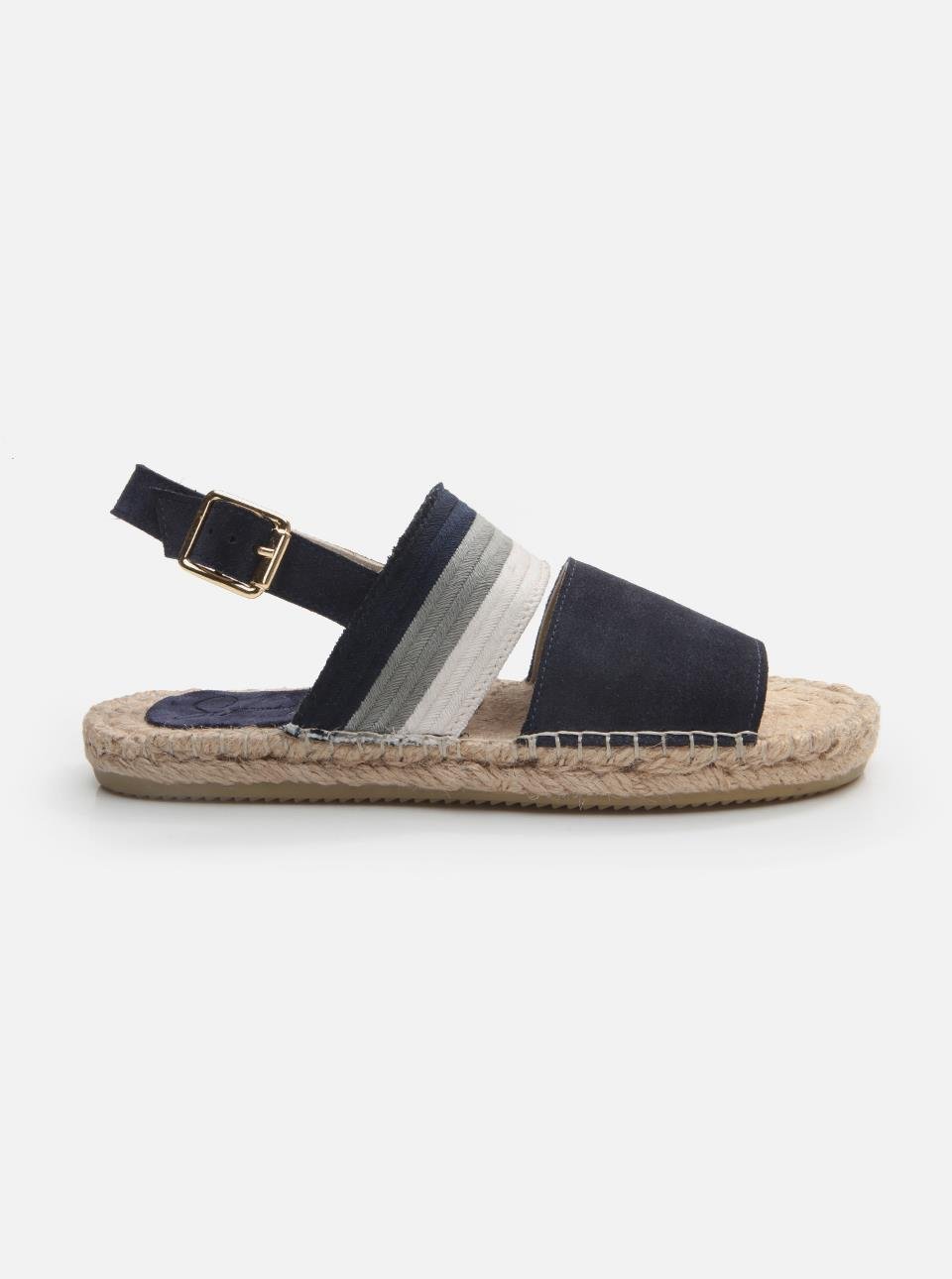 Merifa Navy Blue Women's Espadrille Sandals