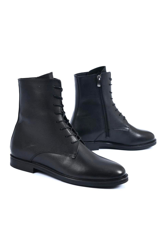 
                      
                        Midlands Black Women's Leather Boots
                      
                    