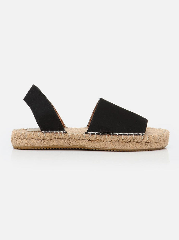 Milena Black Women's Espadrille Sandals