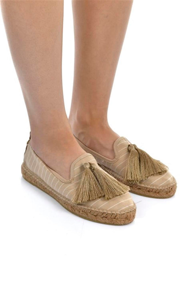 
                      
                        Milo Beige Women's Flat Espadrilles
                      
                    