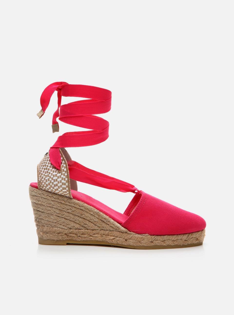 Molly Fuchsia Women's Wedge Heel Espadrilles