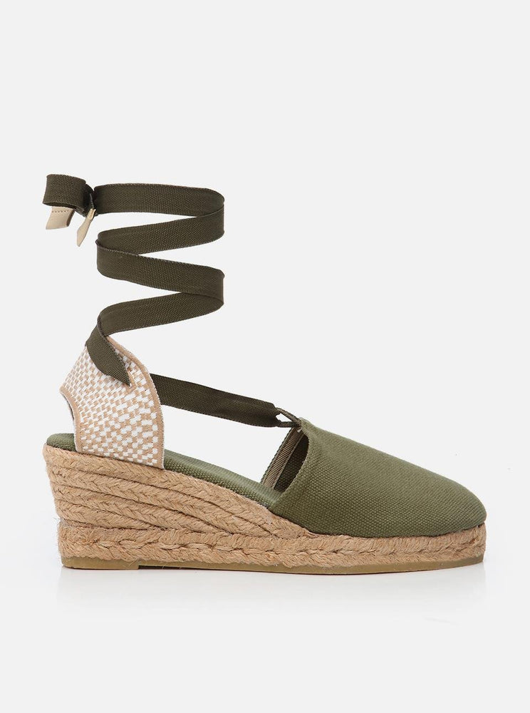 Molly Khaki Women's Wedge Heel Espadrilles