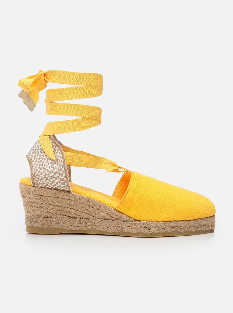 Molly Yellow Women's Wedge Heel Espadrilles