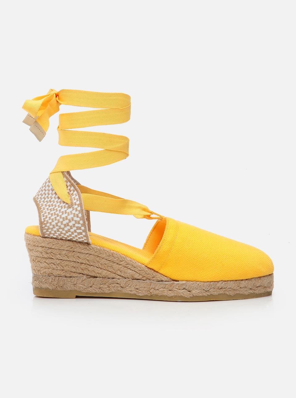 Molly Yellow Women's Wedge Heel Espadrilles