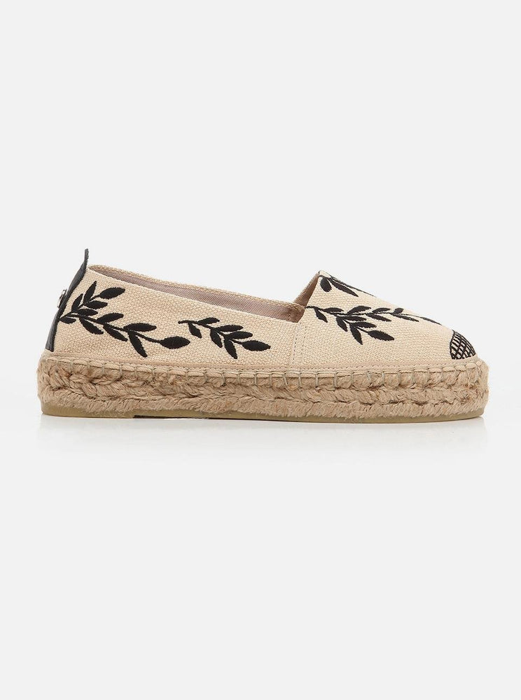 Naima Ecru Women's Plain Espadrilles