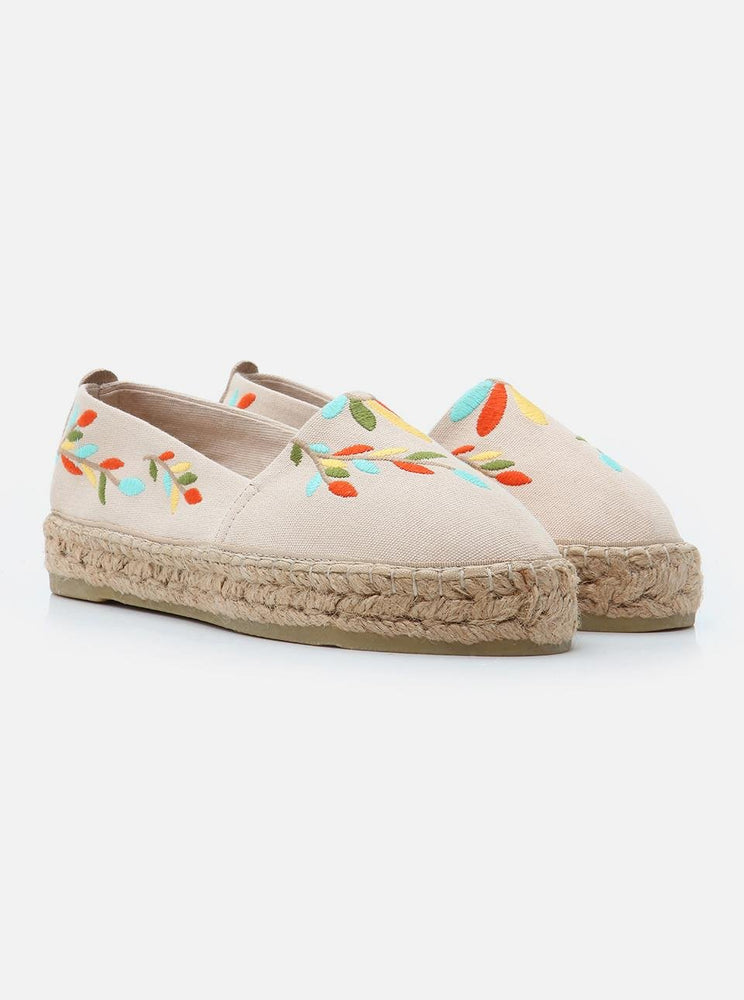 
                      
                        Nataly Ecru-Multi Women's Plain Espadrilles
                      
                    