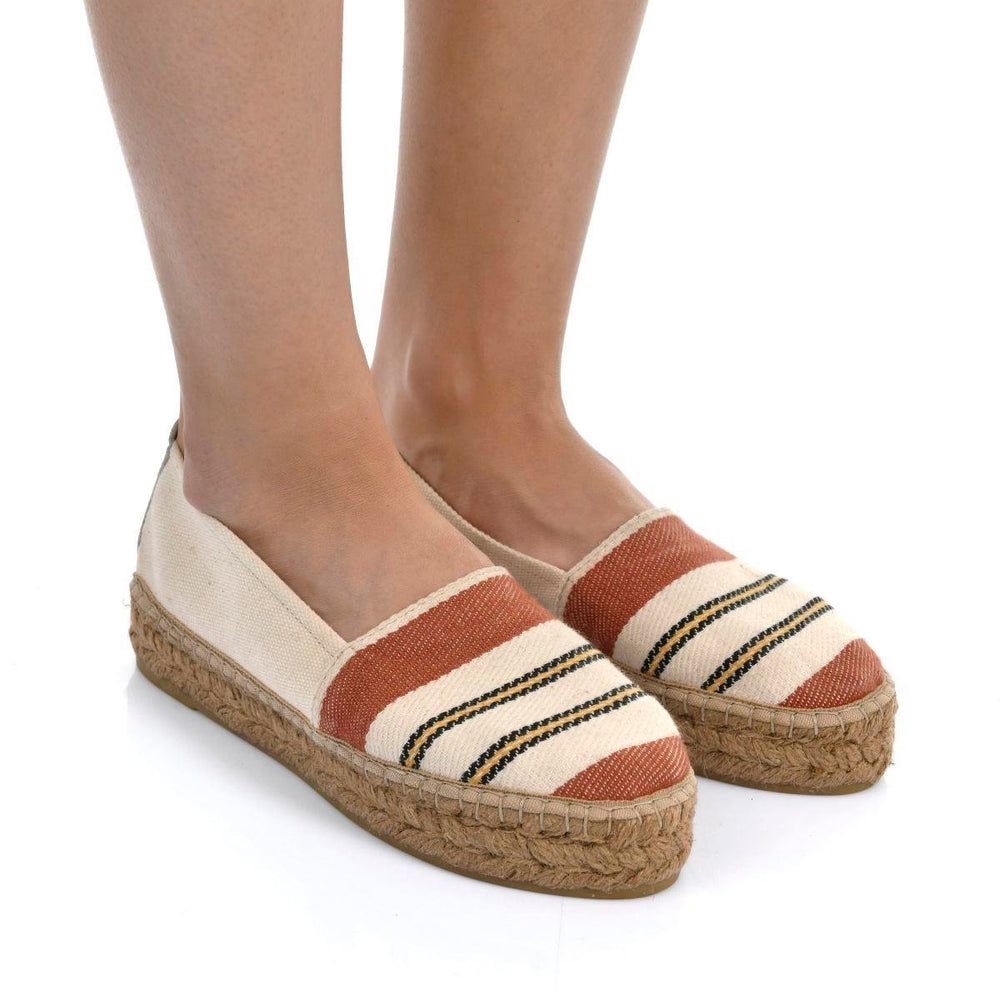 
                      
                        Nathali Ecru Women's Plain Espadrilles
                      
                    