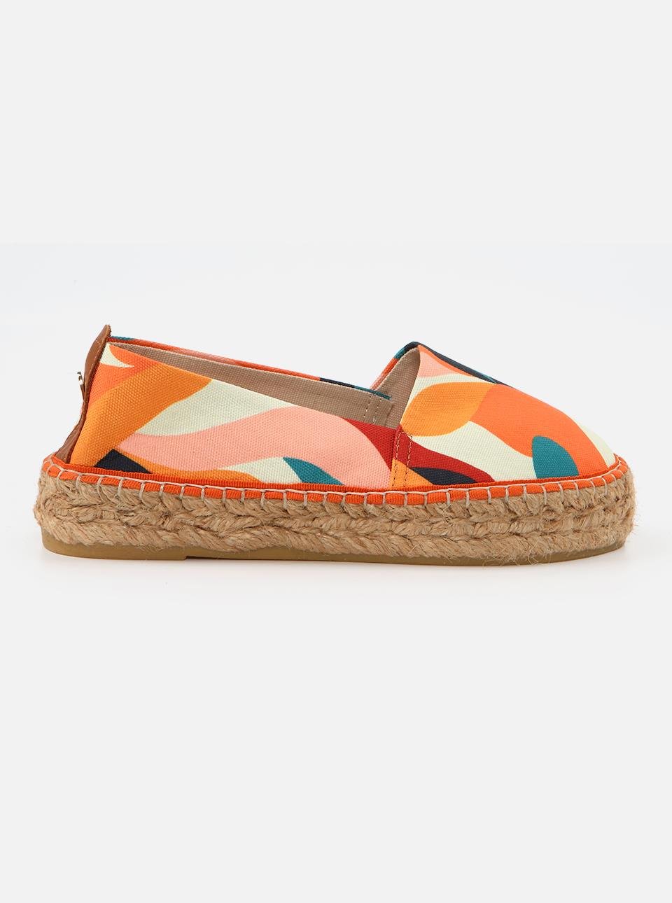 Nathan Orange Women's Flat Espadrilles