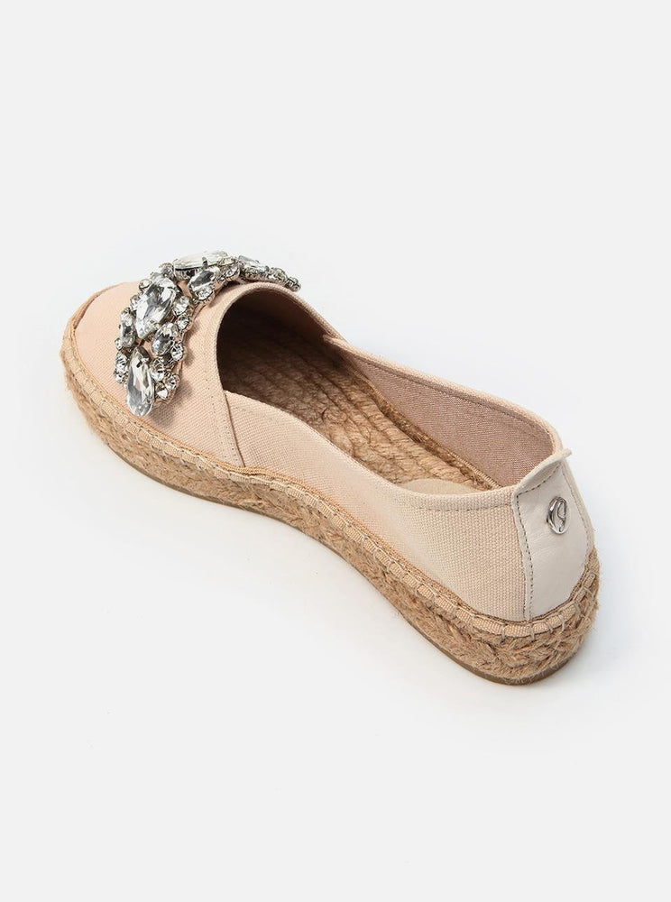 
                      
                        Nitala Ecru Women's Plain Espadrilles
                      
                    