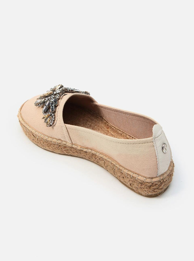 
                      
                        Nitala Ecru Women's Plain Espadrilles
                      
                    