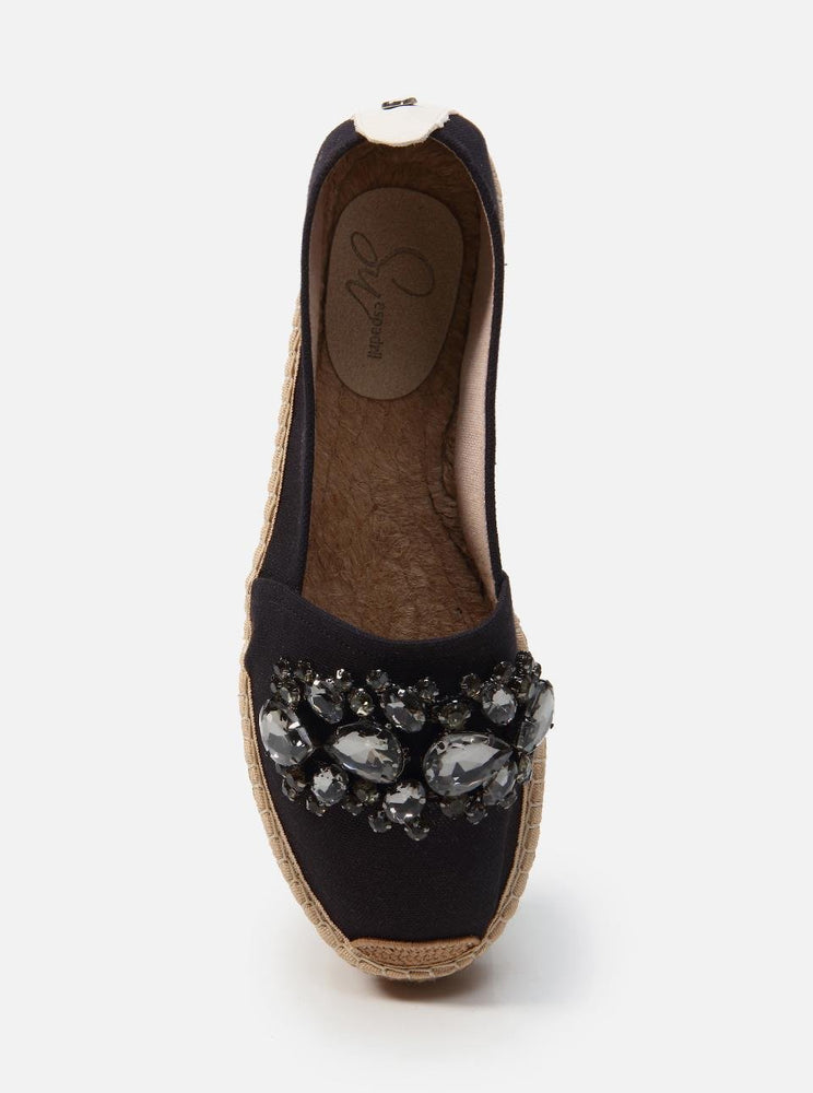 
                      
                        Nitala Black Women's Plain Espadrilles
                      
                    