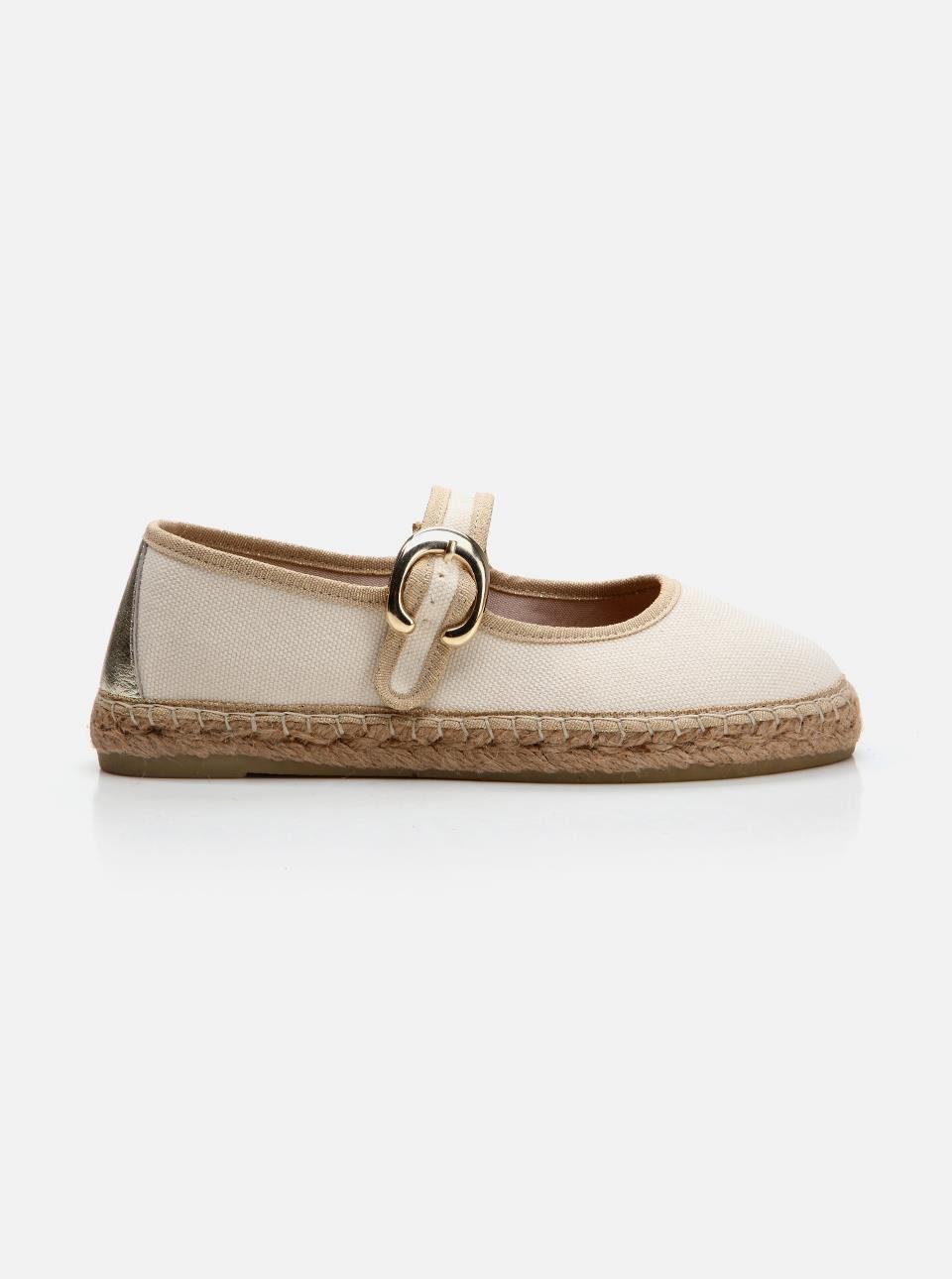 Owenn Ecru Women's Plain Espadrilles