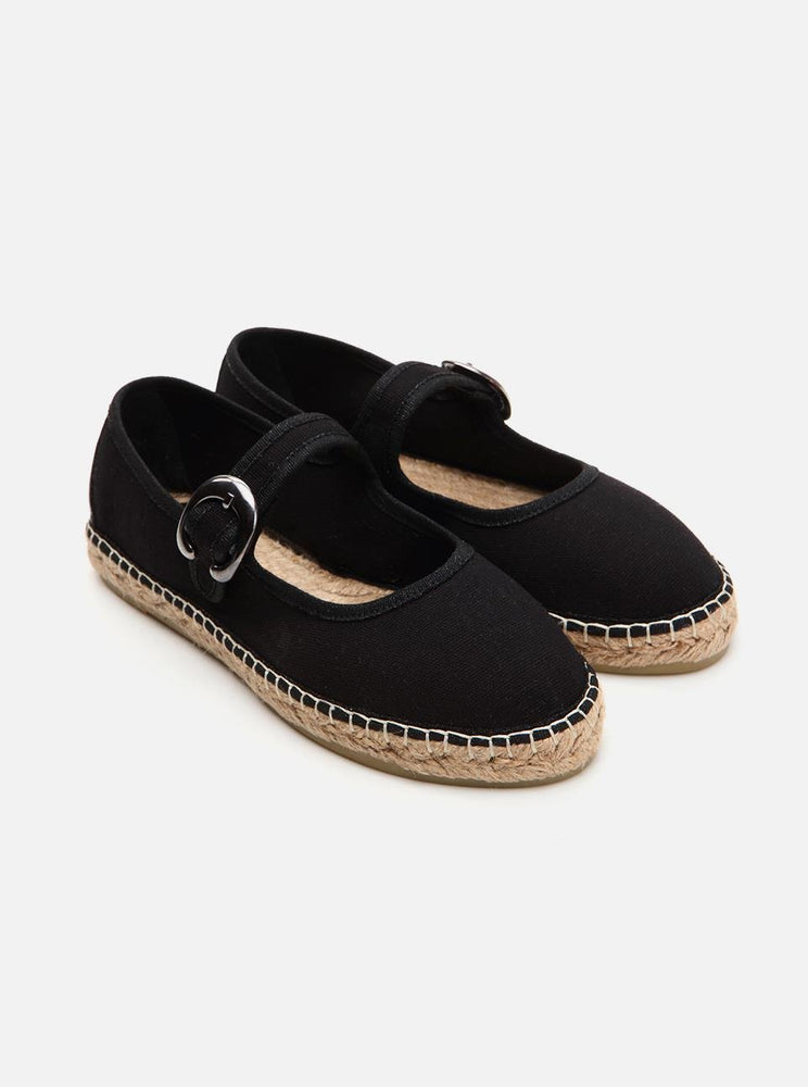 Owenn Black Women's Plain Espadrilles