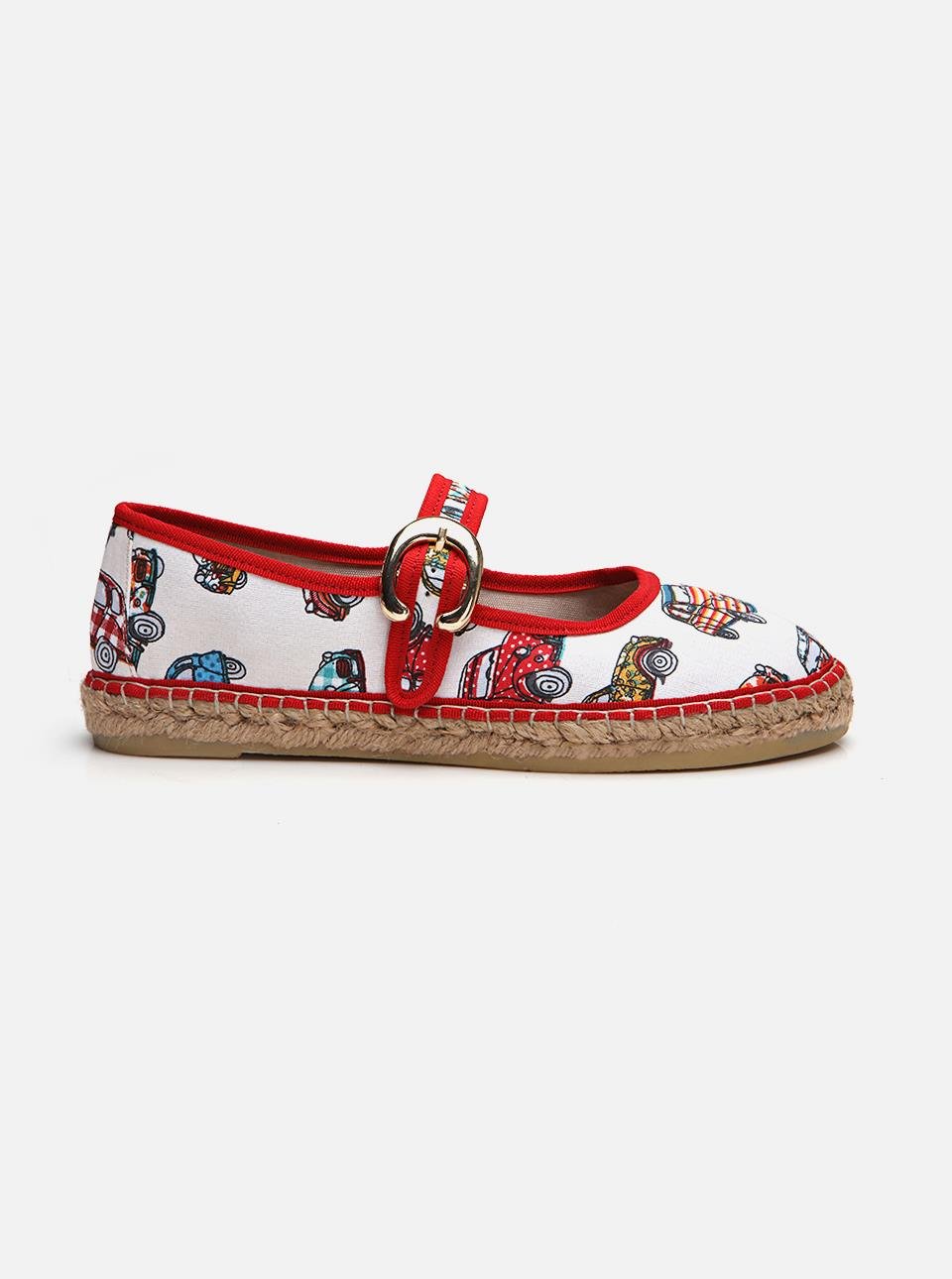 Paris Car Women Flat Espadrilles