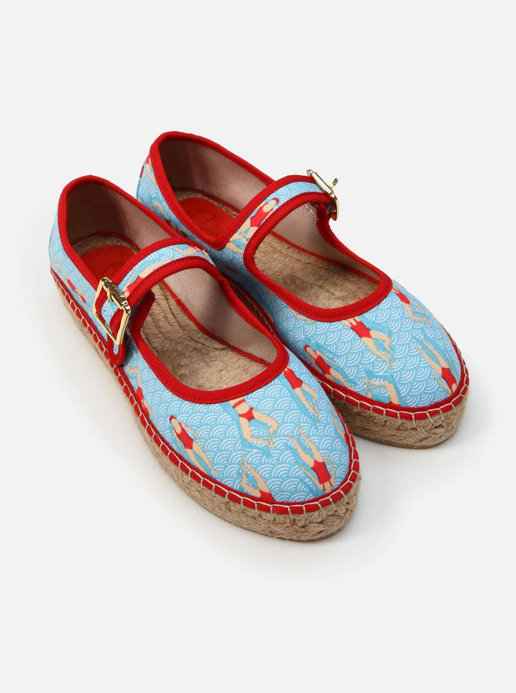 
                      
                        Paris Turquoise Women's Flat Espadrilles
                      
                    