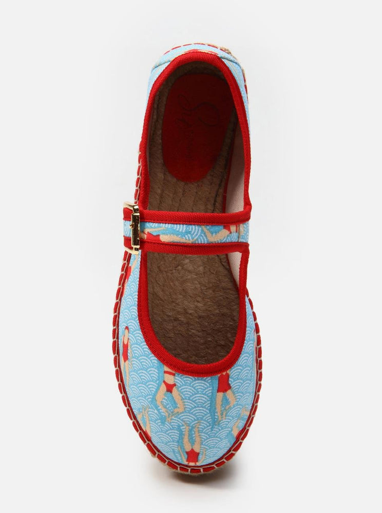 
                      
                        Paris Turquoise Women's Flat Espadrilles
                      
                    